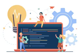 learning code illustration